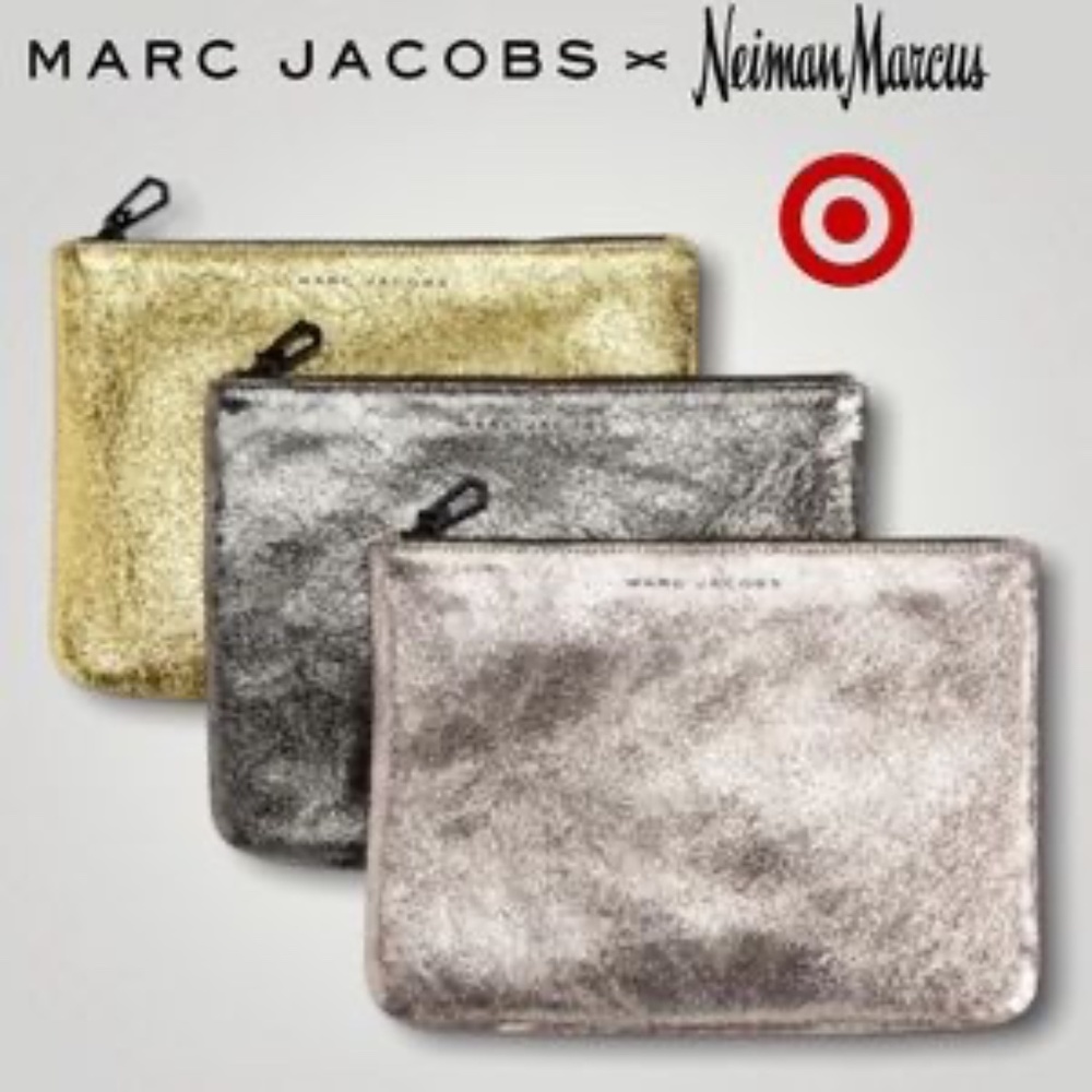 Marc Jacobs Metallic Clutch Bag - Gold, Silver or Gray.  Your Choice...